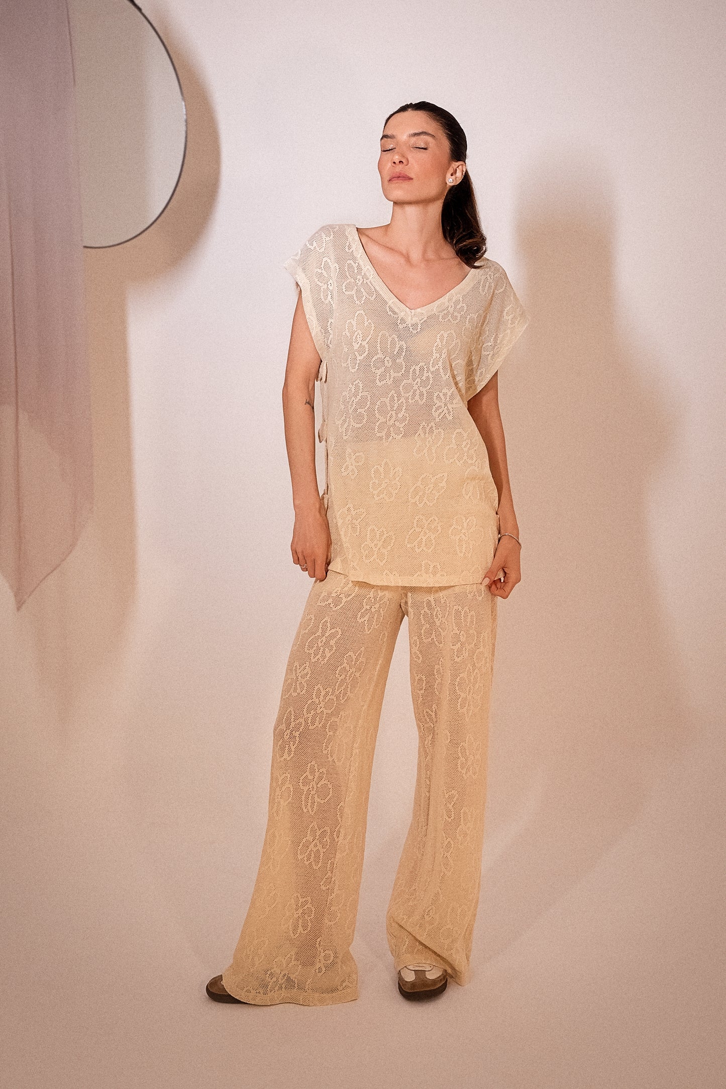 Conjunto Blusa e Calça Tela
