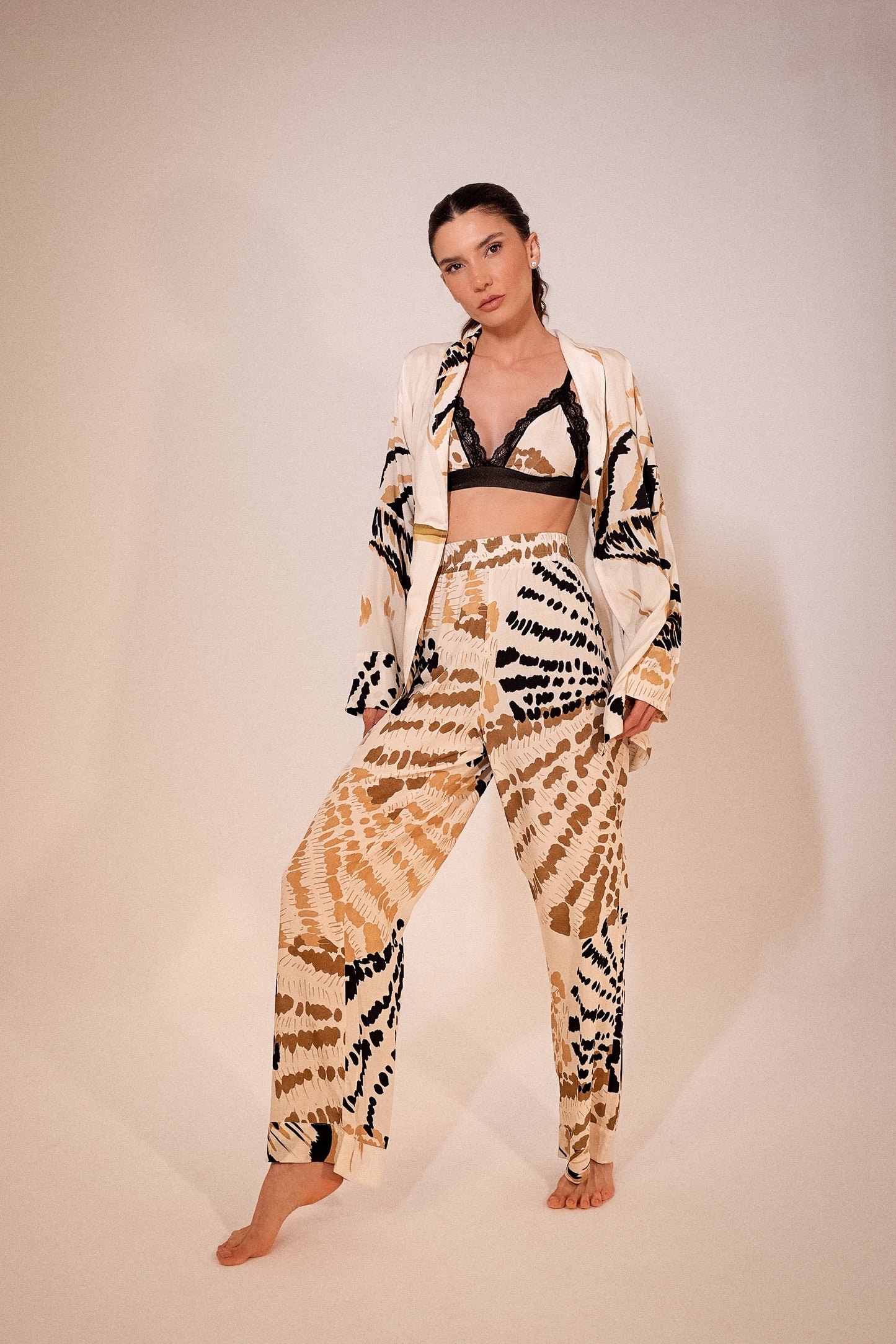 Conjunto Kimono e Calça Reflexo