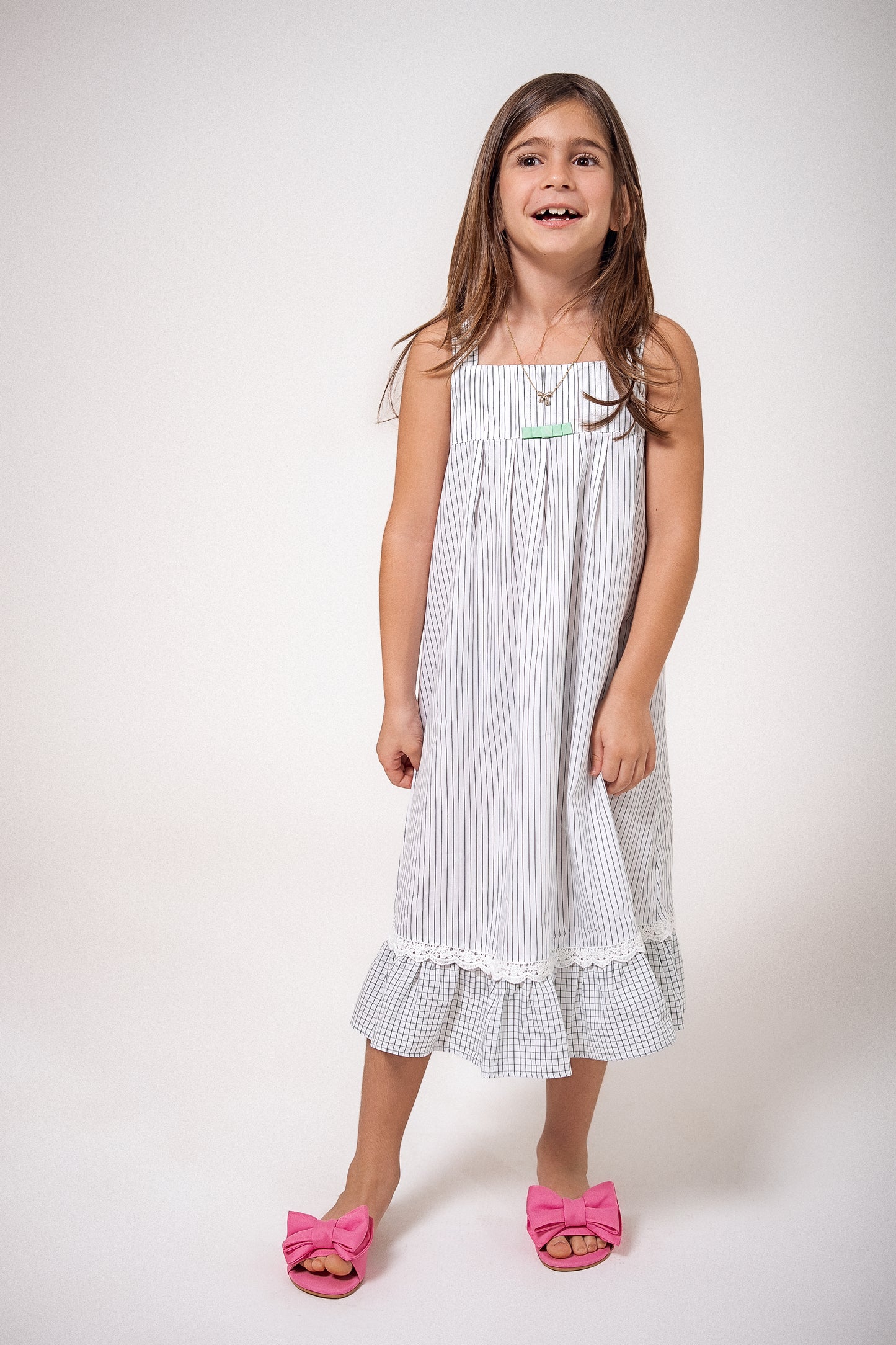 Camisola Infantil Listrada Verde