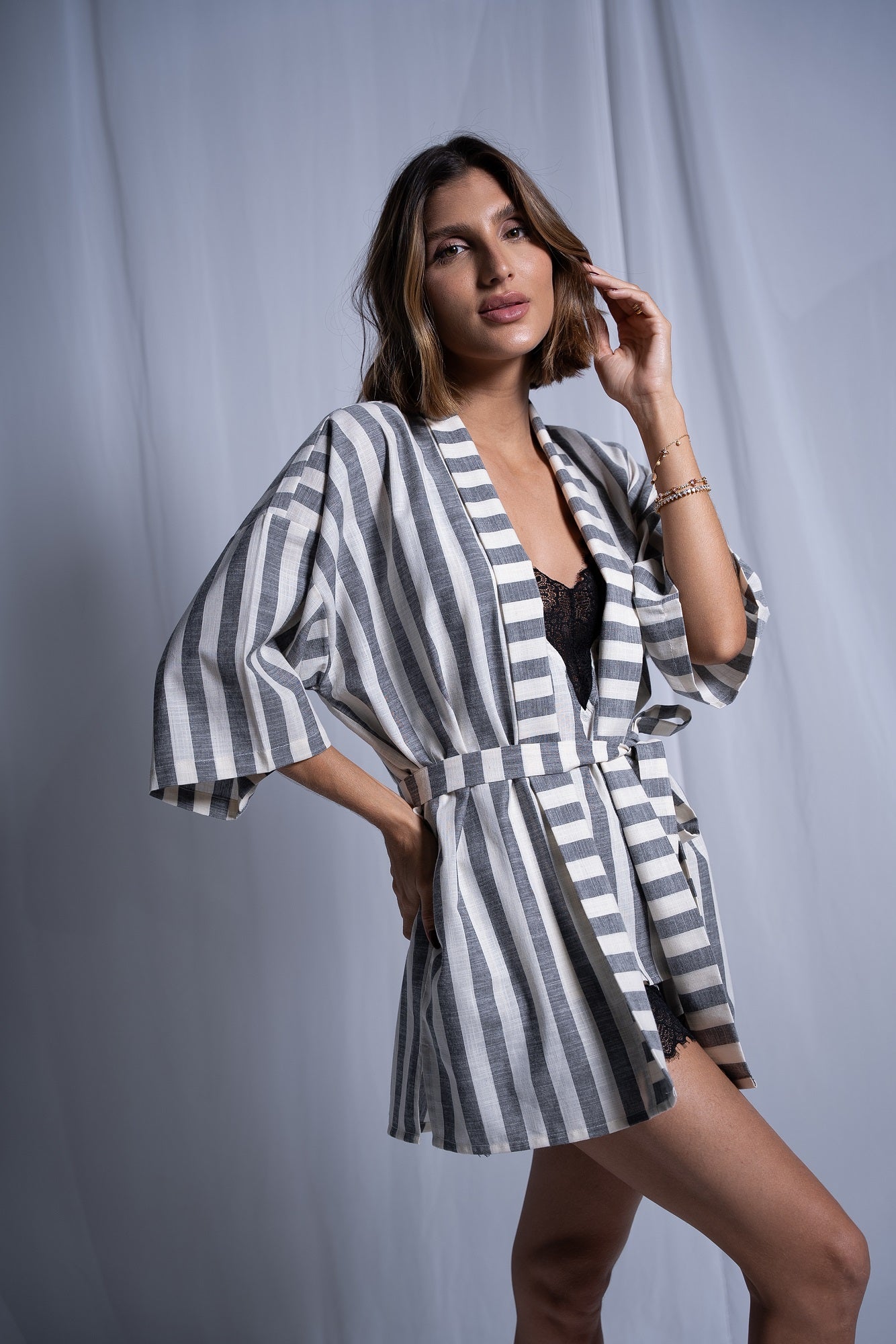 Pijama Brisa Renda Preto