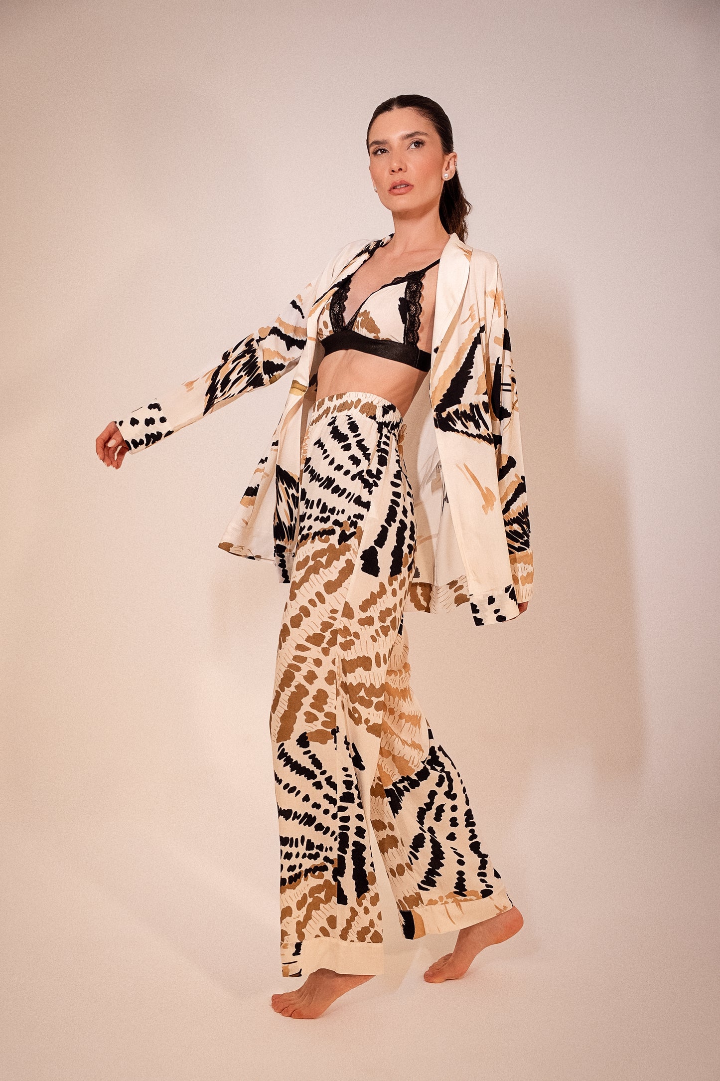 Conjunto Kimono e Calça Reflexo