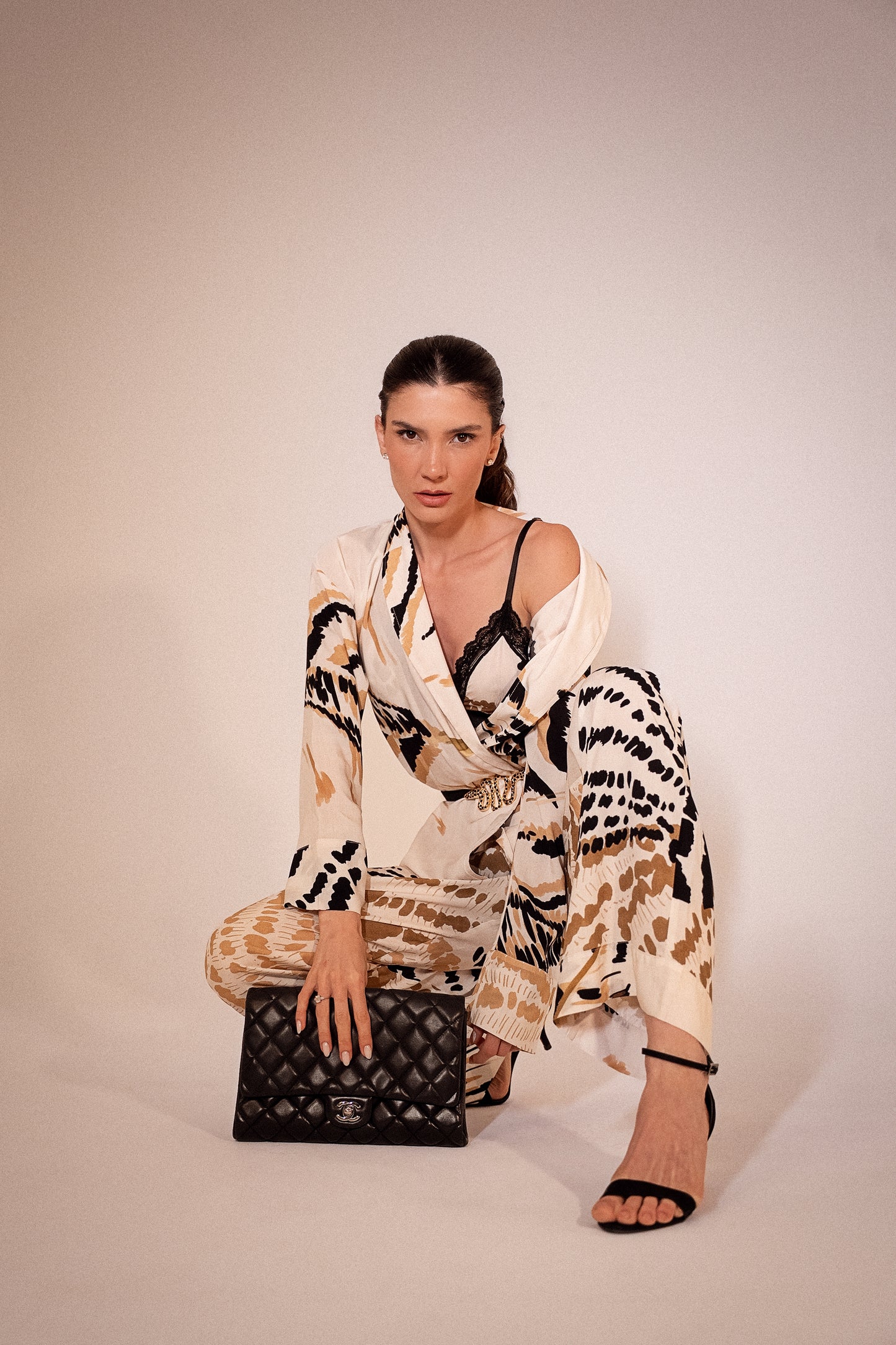 Conjunto Kimono e Calça Reflexo