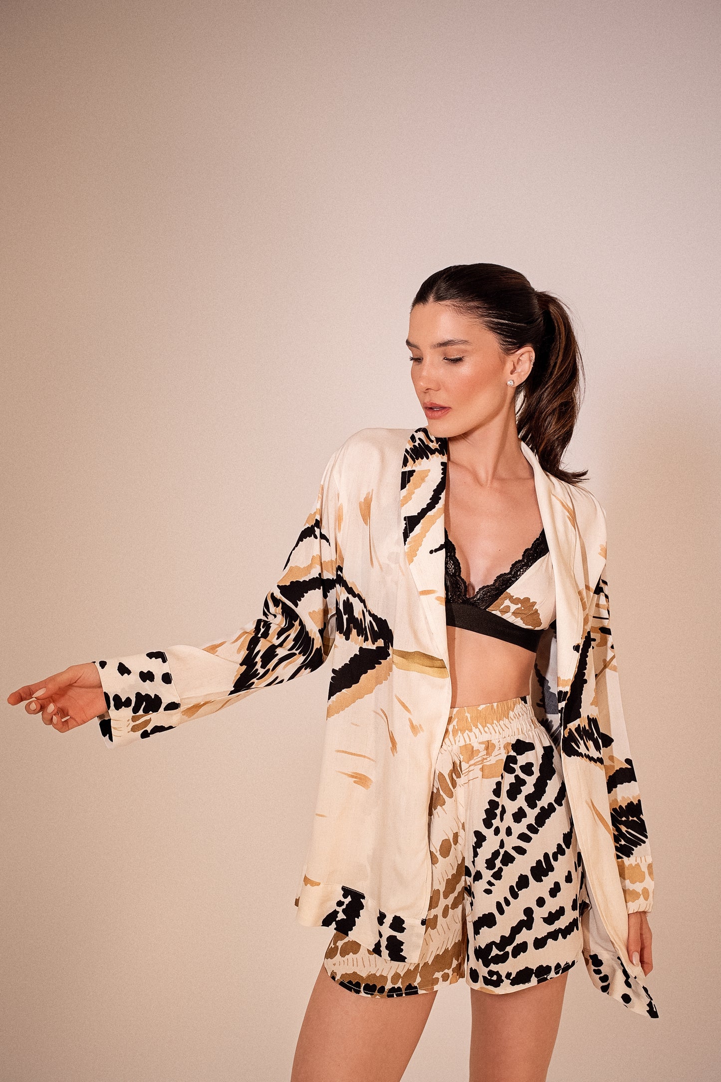Conjunto Kimono, Calça e Short Reflexo