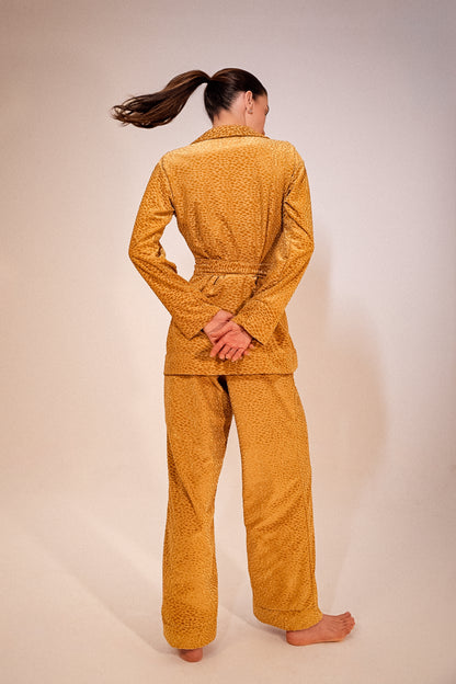Conjunto Veludo Jacard