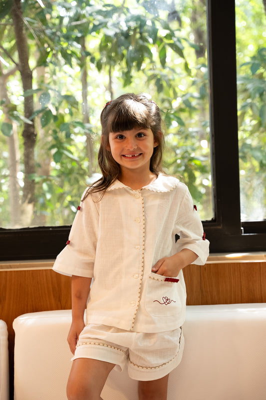 Pijama Coração Infantil