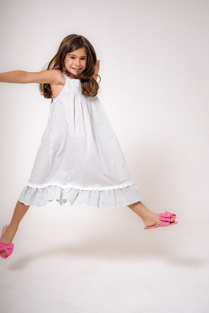 Camisola Infantil Listrada Verde