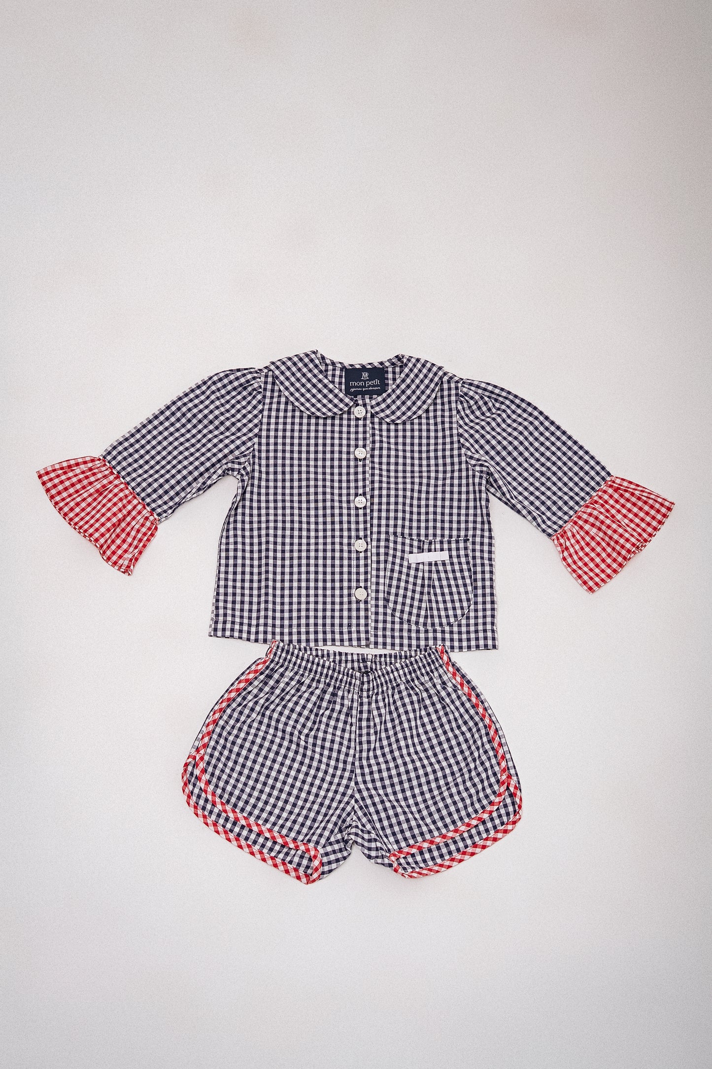 Pijama Infantil Vichy Navy