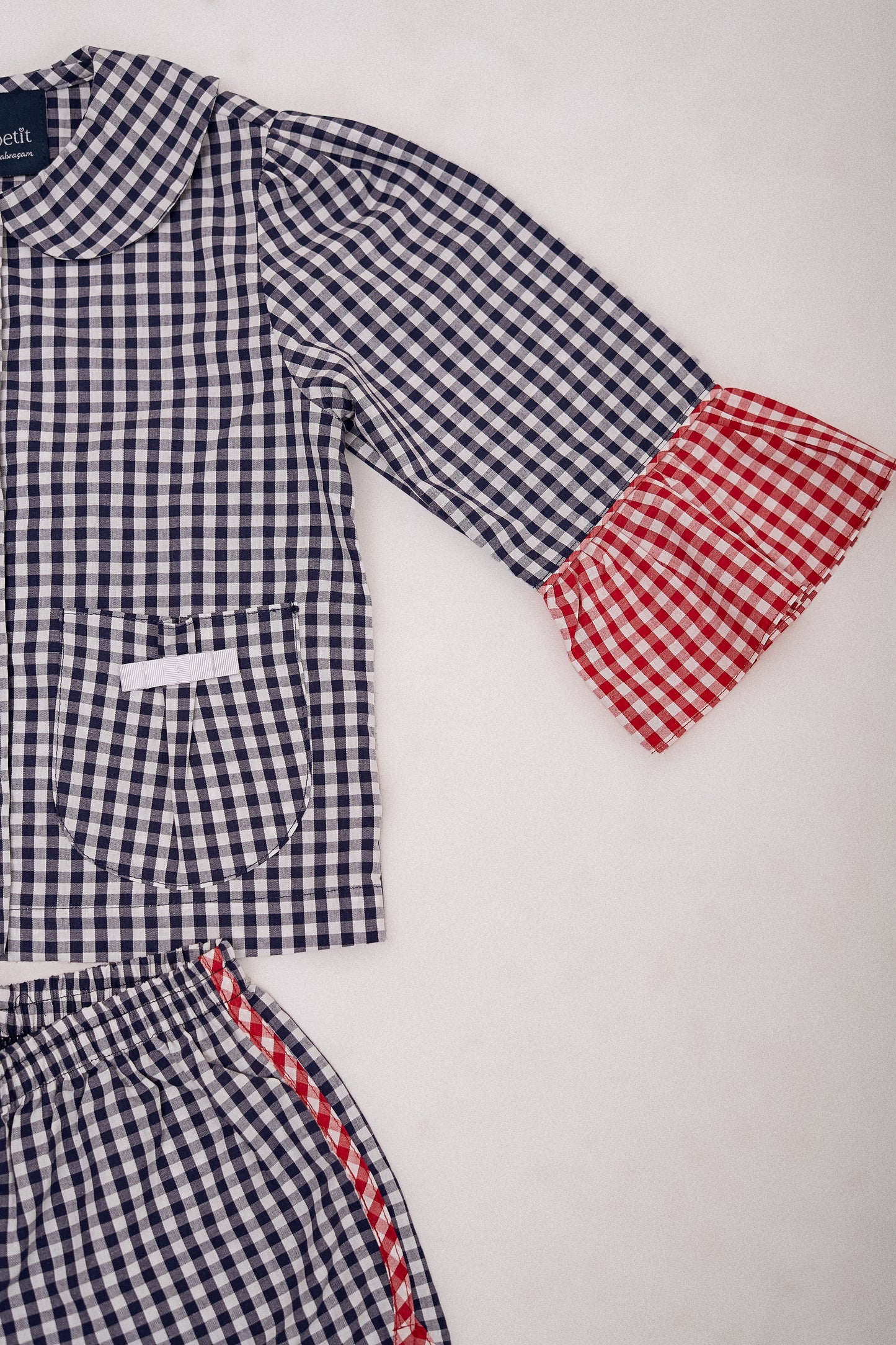 Pijama Infantil Vichy Navy