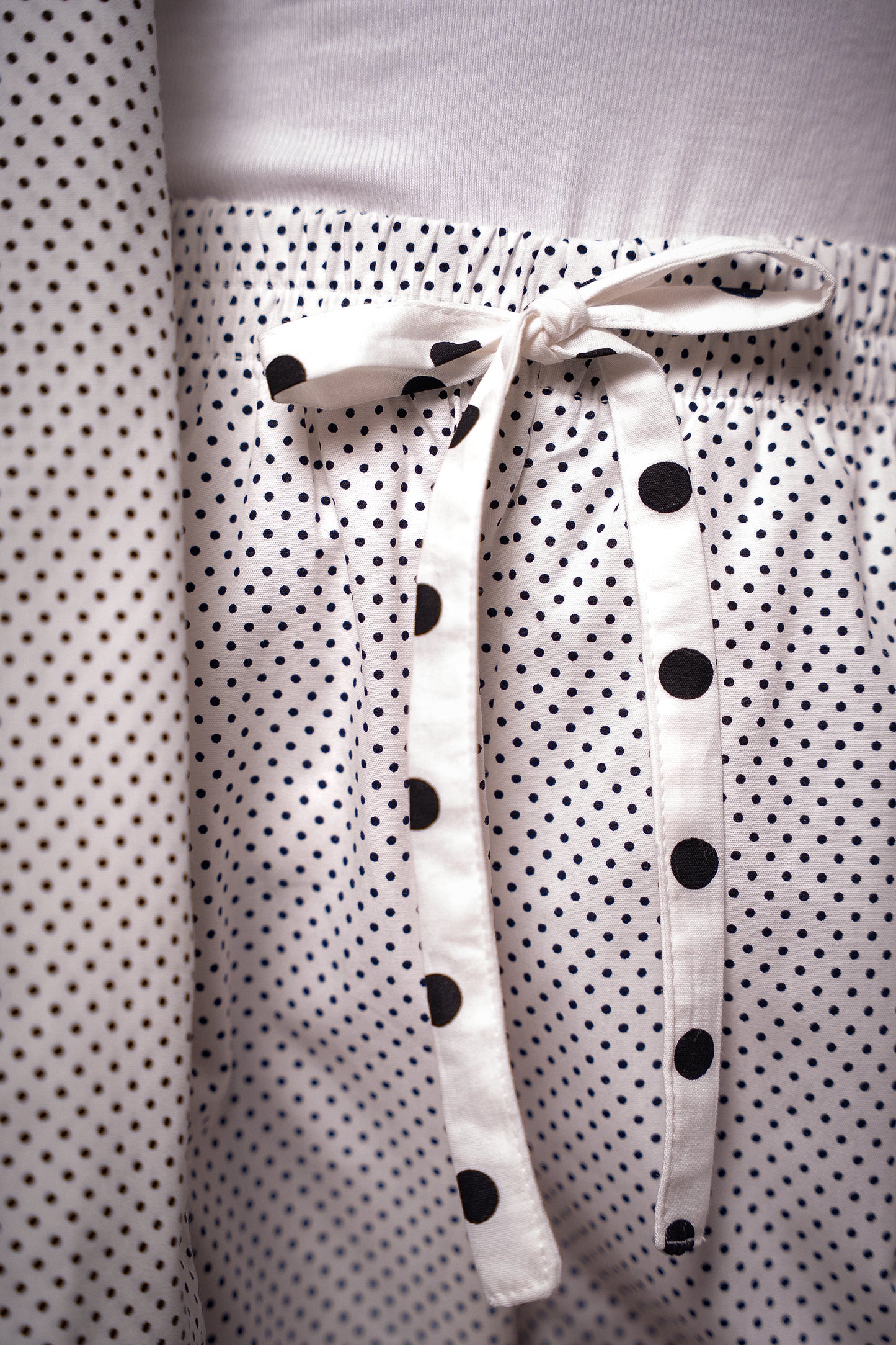 Pijama Longo Poá Branco