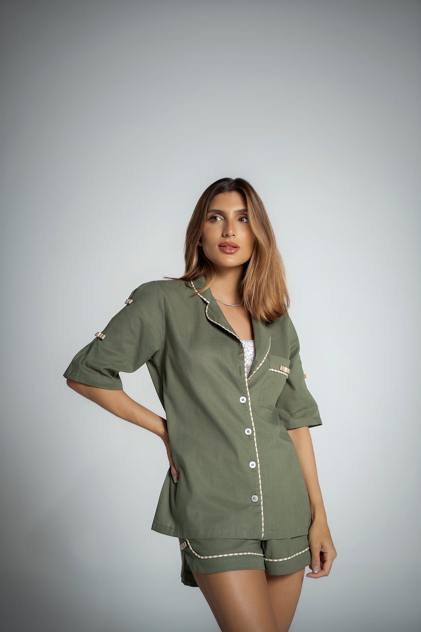 Pijama Curto Alfaiataria