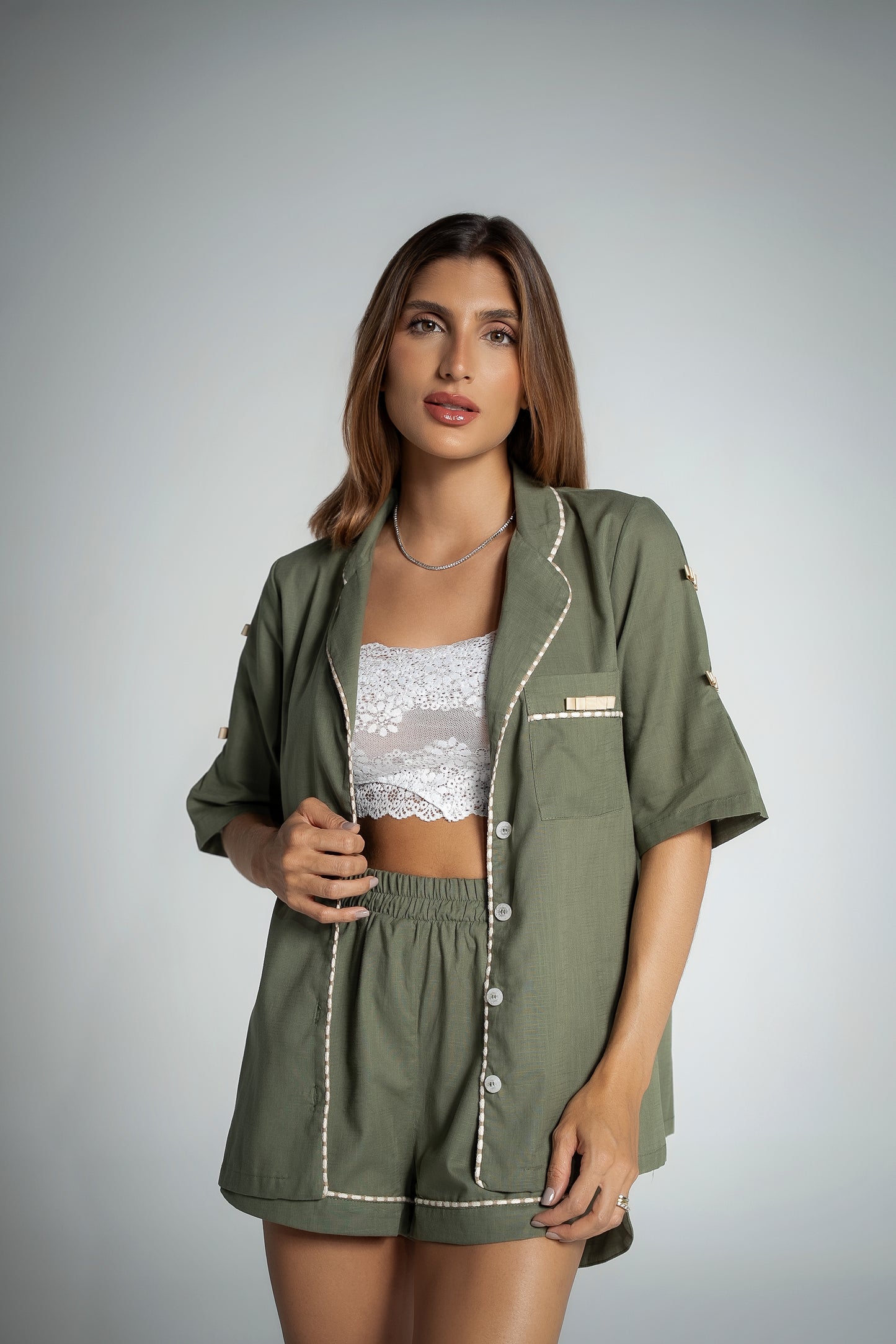 Pijama Curto Alfaiataria