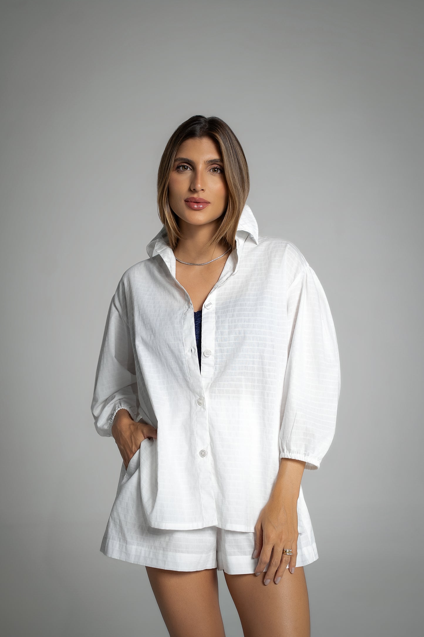 Pijama All White Maquinetado