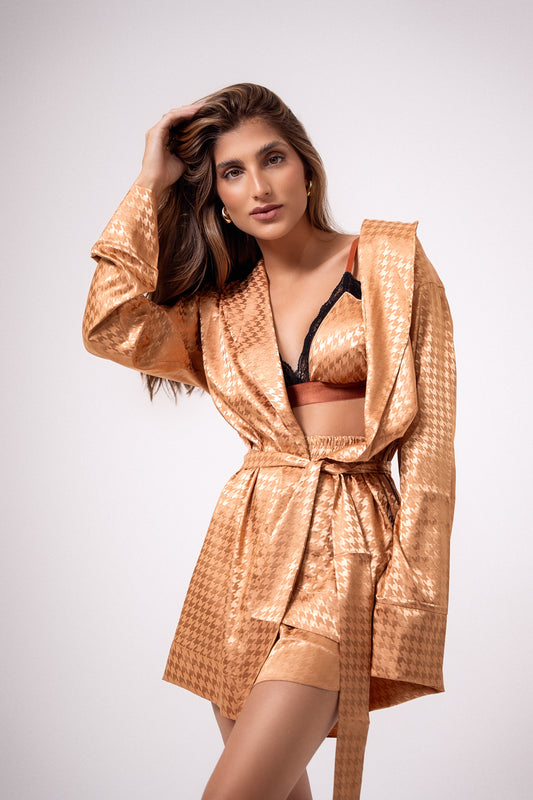 Pijama Acetinado Gold