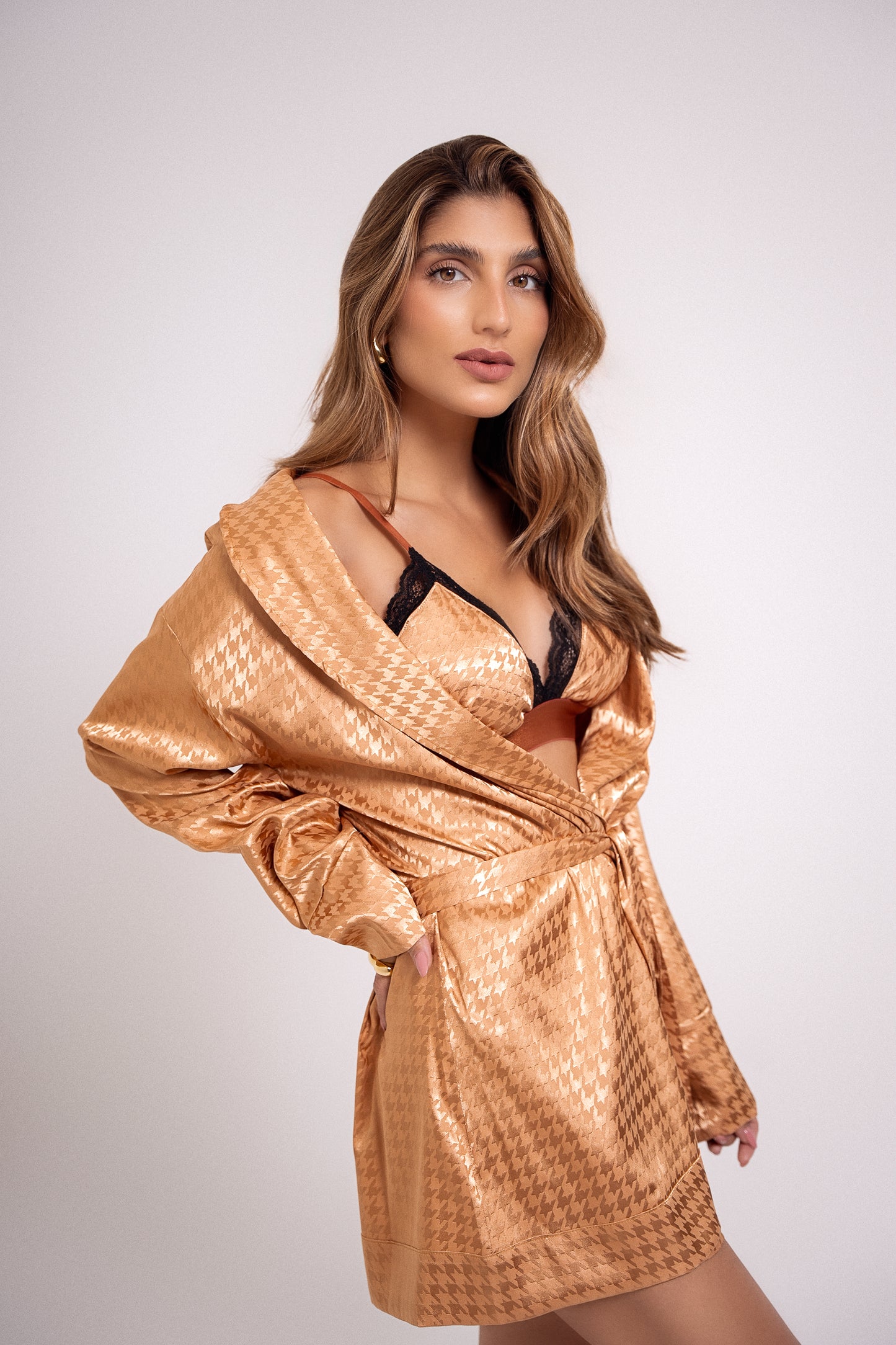 Pijama Acetinado Gold