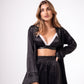 Pijama Acetinado Preto