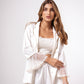 Pijama Off  White Renda