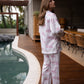 Pijama Provençal Longo Rosa