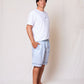 Pijama Masc Listrado Azul Bebê