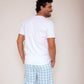 Pijama Masculino Vichy Turquesa