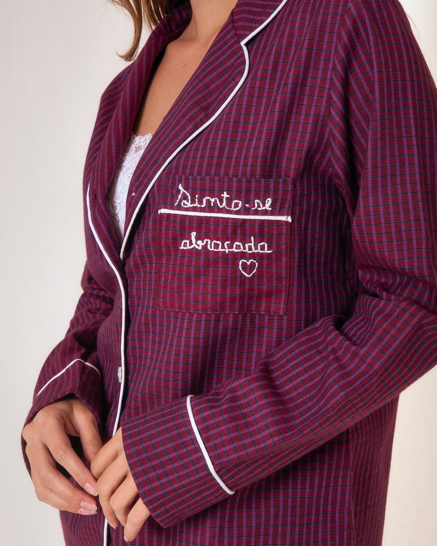 Pijama Flanelado Marsala